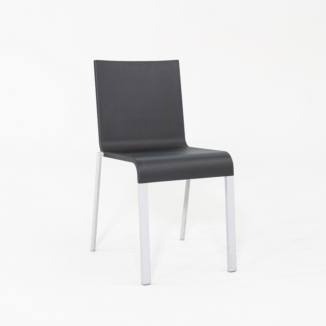 SOLD 2002 Maarten van Severen for Vitra .03 Stacking Dining Side Chairs in Black 7x Available