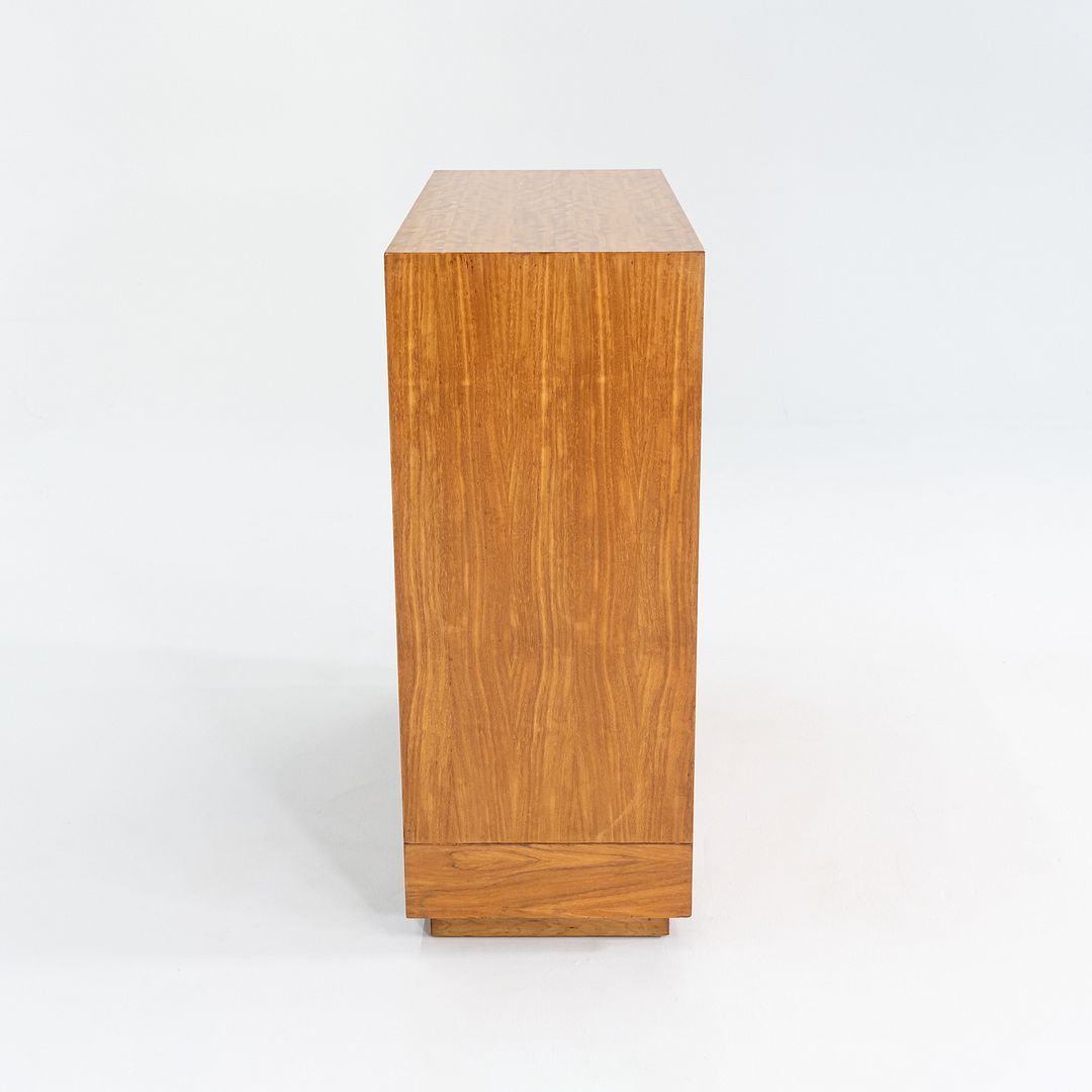 C. 1941 Gilbert Rohde for Herman Miller Paldao Burled Acacia Stereo Cabinet, Model 4103