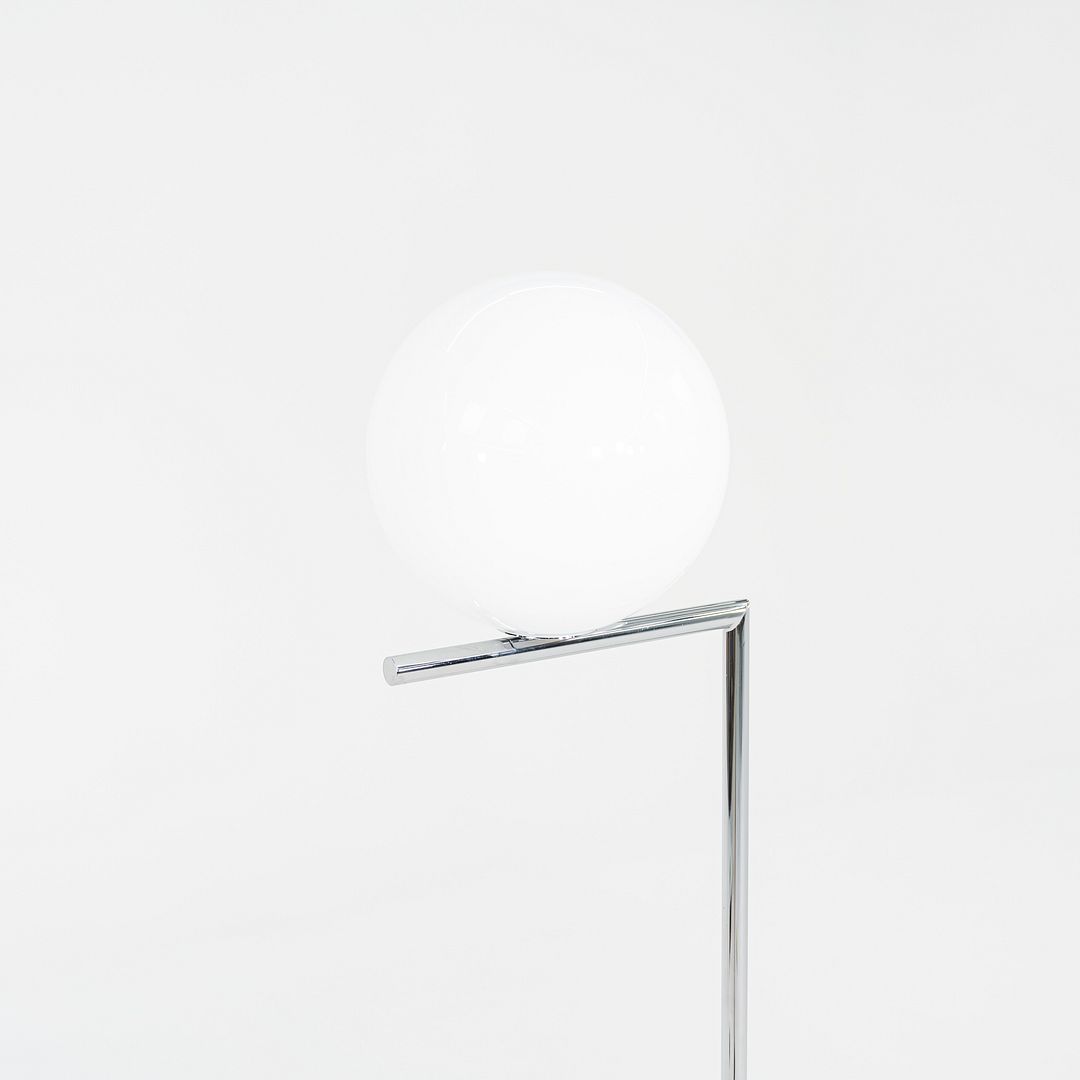 2021 Michael Anastassiades for Flos IC F1 Floor Lamp in Chrome and Blown Glass
