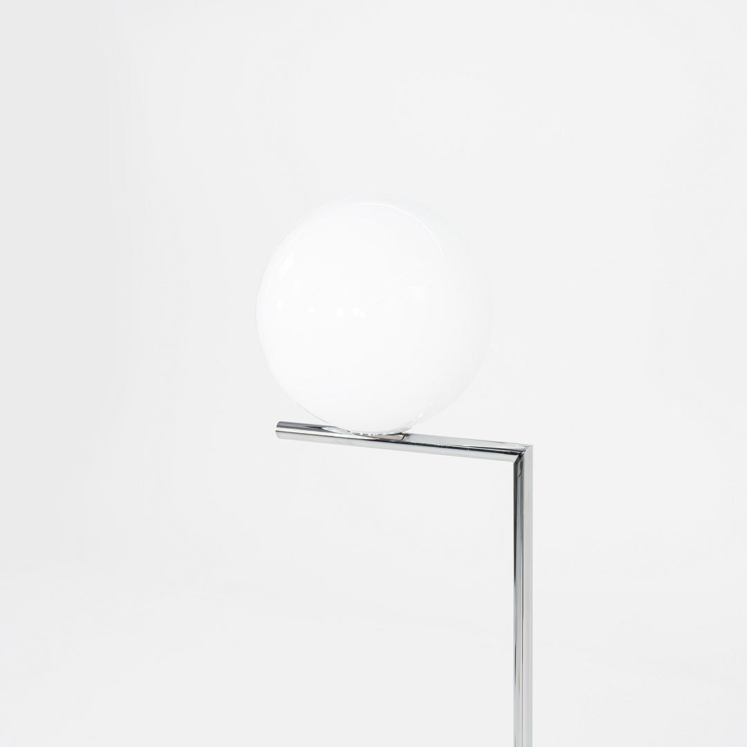 2021 Michael Anastassiades for Flos IC F1 Floor Lamp in Chrome and Blown Glass