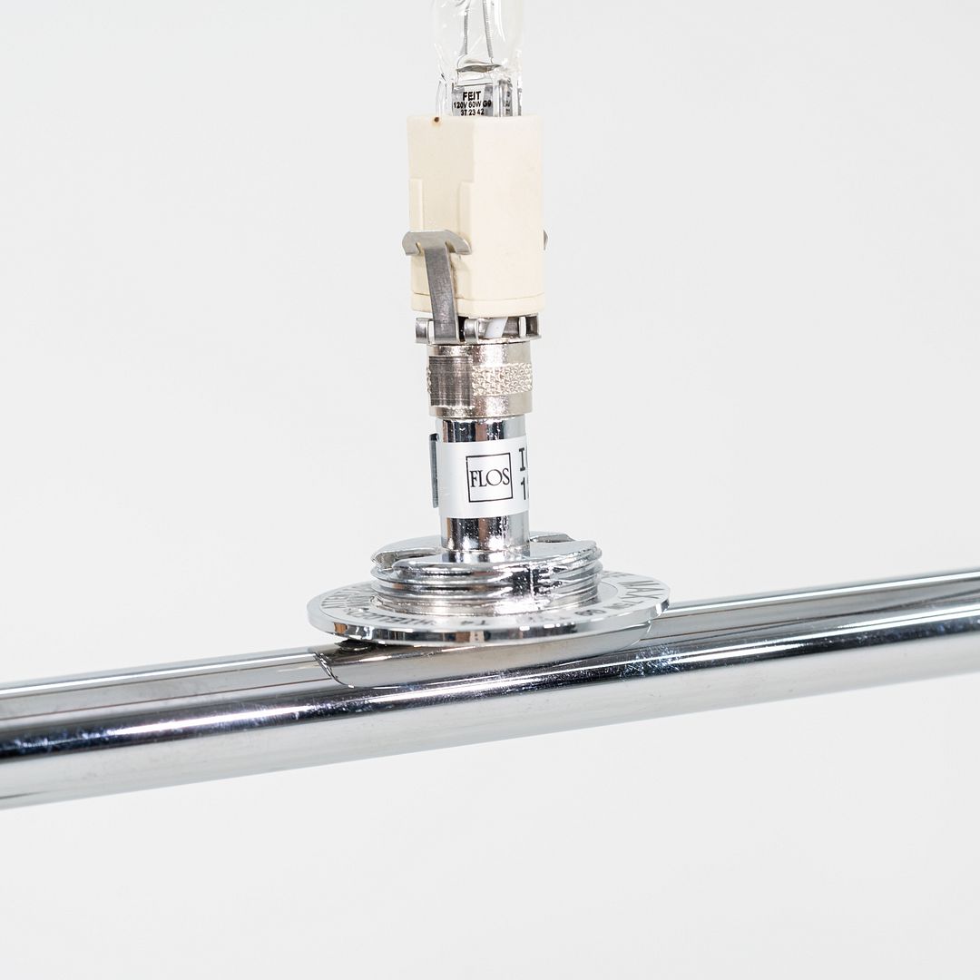 2021 Michael Anastassiades for Flos IC F1 Floor Lamp in Chrome and Blown Glass