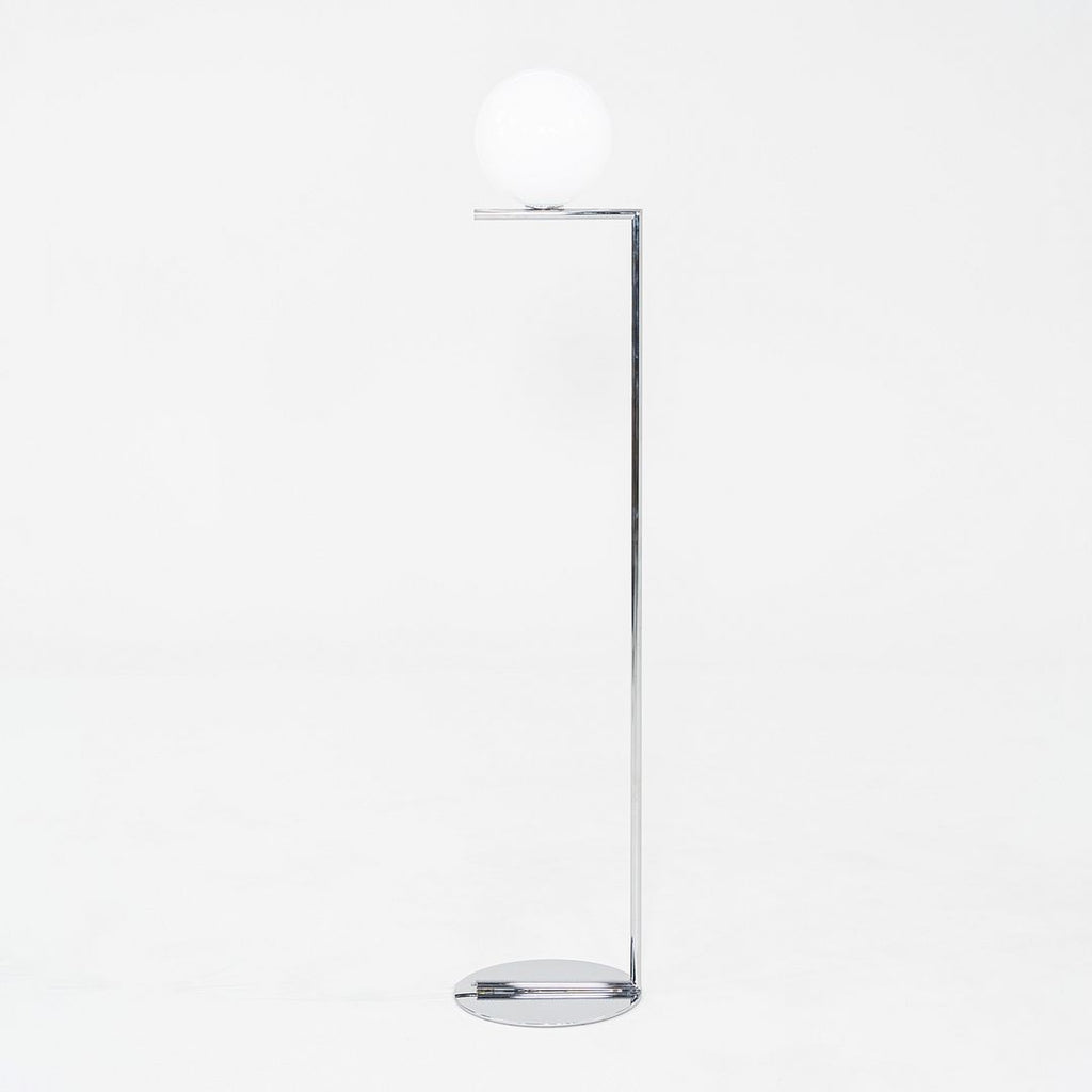 2021 Michael Anastassiades for Flos IC F1 Floor Lamp in Chrome and Blown Glass