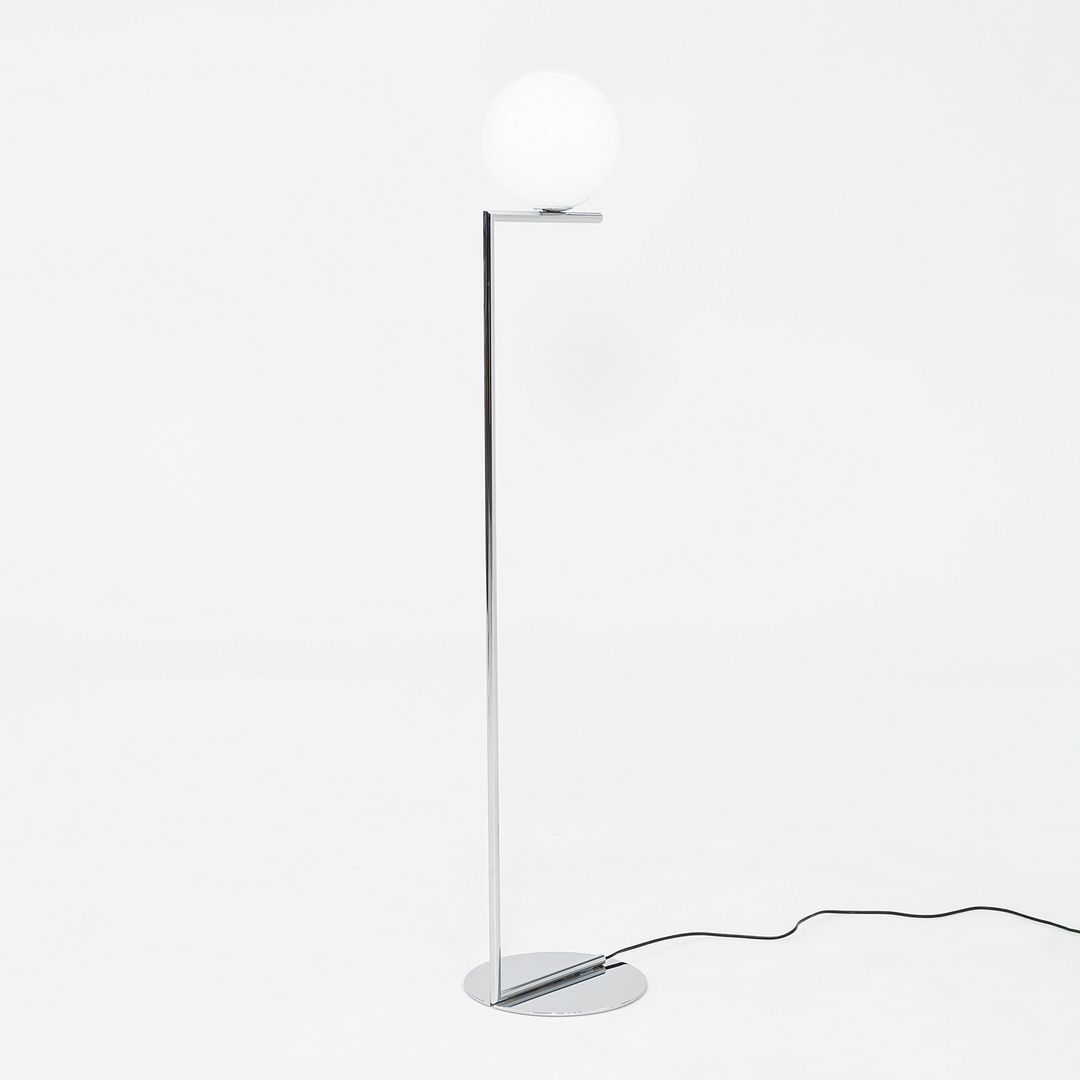 2021 Michael Anastassiades for Flos IC F1 Floor Lamp in Chrome and Blown Glass
