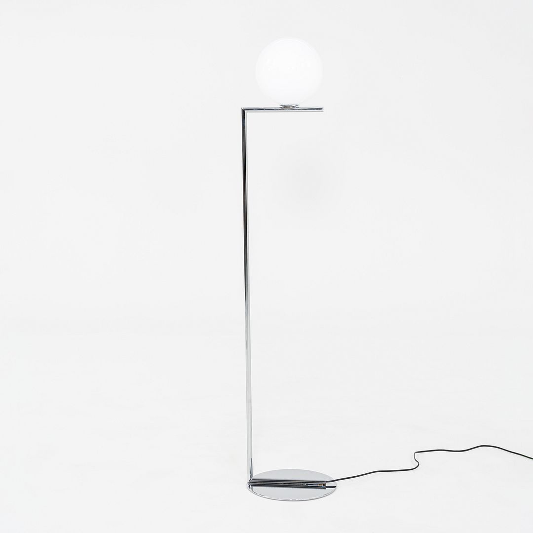 2021 Michael Anastassiades for Flos IC F1 Floor Lamp in Chrome and Blown Glass