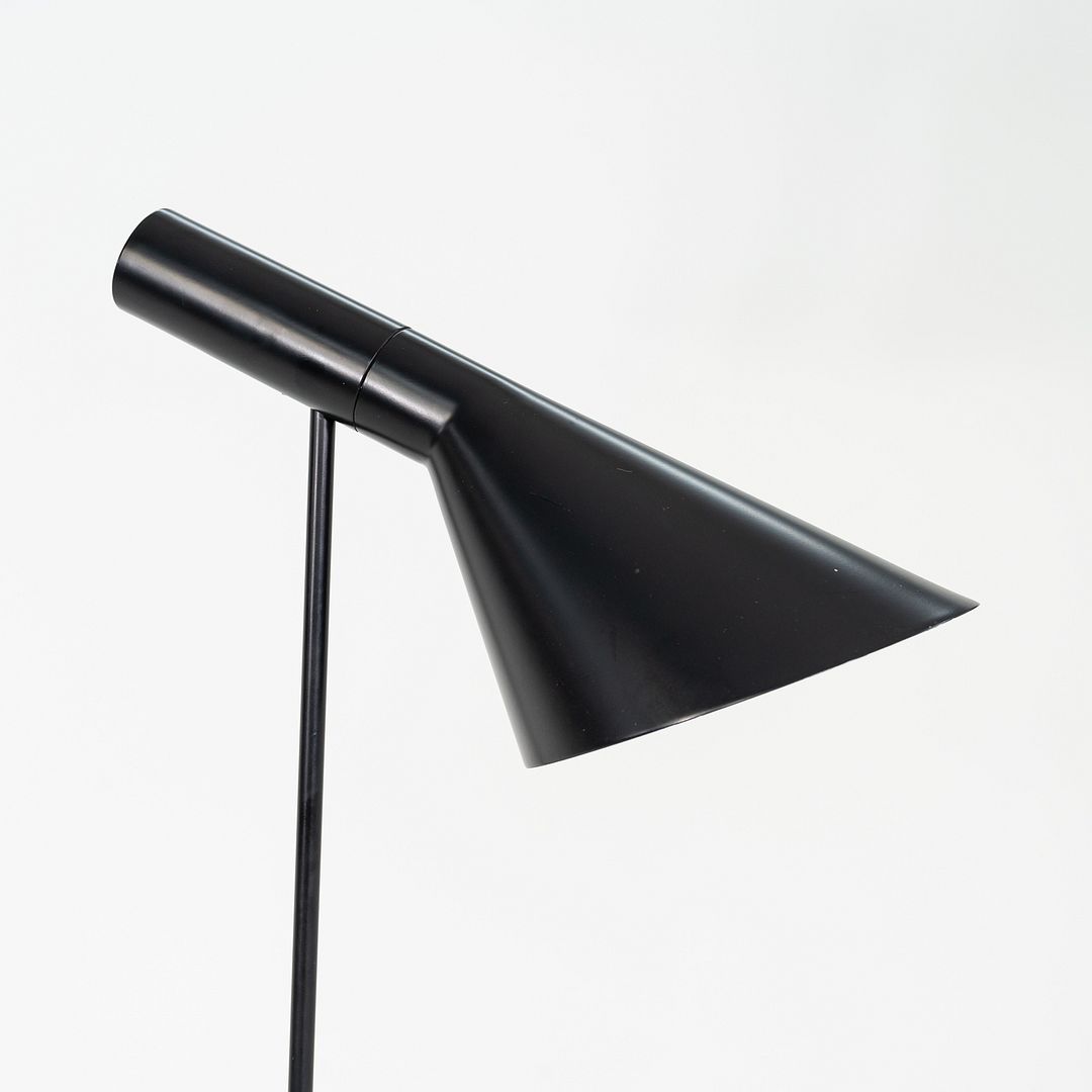 1996 Arne Jacobsen for Louis Poulsen AJ Desk / Table Lamp Black Enameled Steel