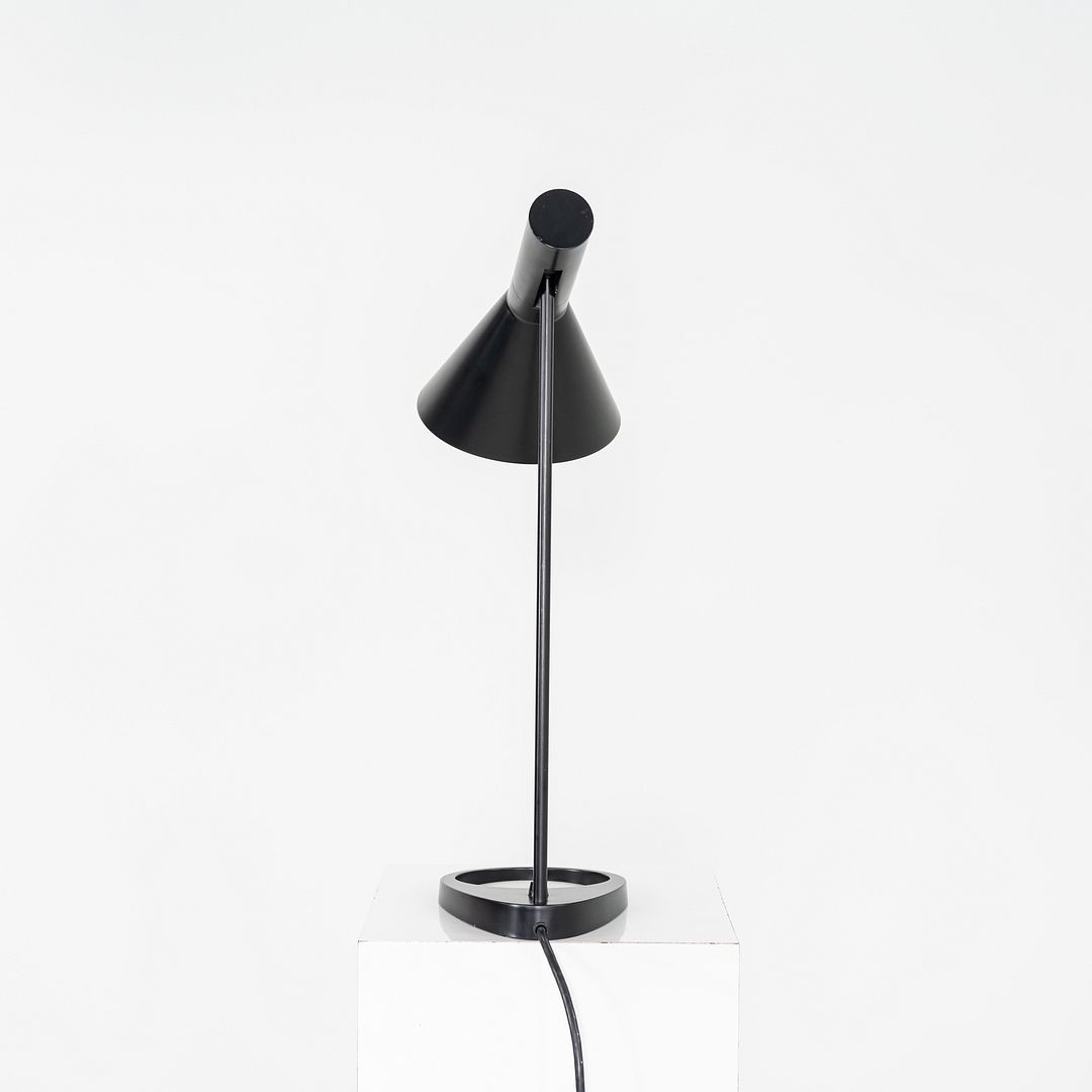 1996 Arne Jacobsen for Louis Poulsen AJ Desk / Table Lamp Black Enameled Steel