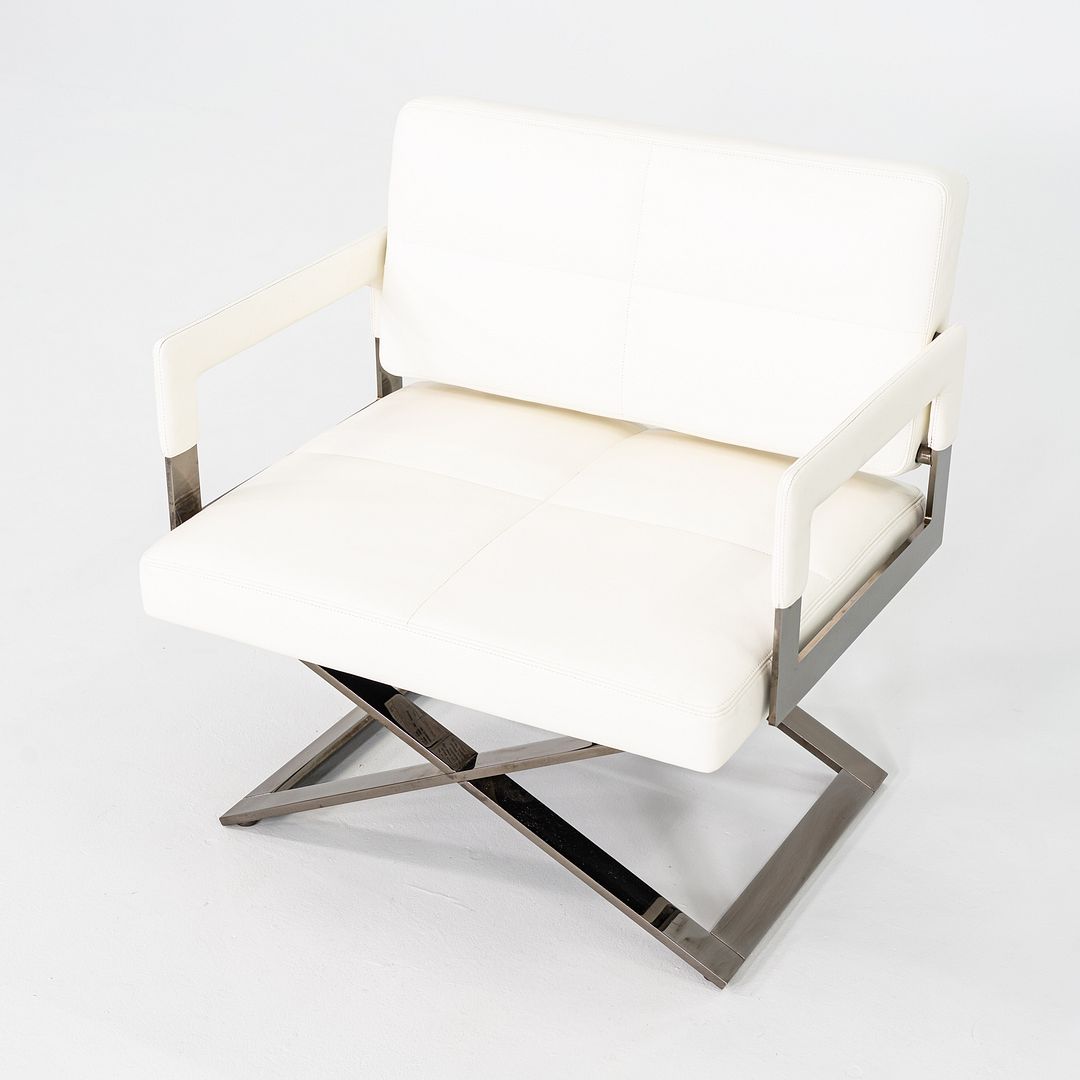 2018 Pair of Jean-Marie Massaud for Poltrona Frau Aster X Lounge Chairs Leather