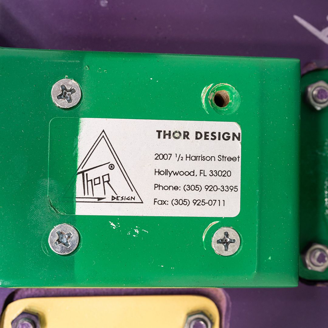 1990s Pair of Postmodern Memphis-Style Tables Designed by Thor Design Studio