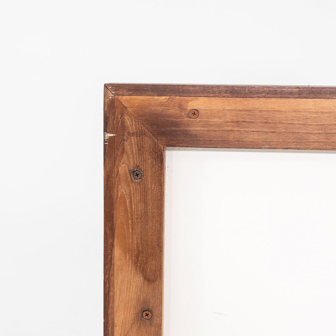 1960s Florence Knoll Twin Size Headboard Walnut w/ White Laminate, Model 740WP