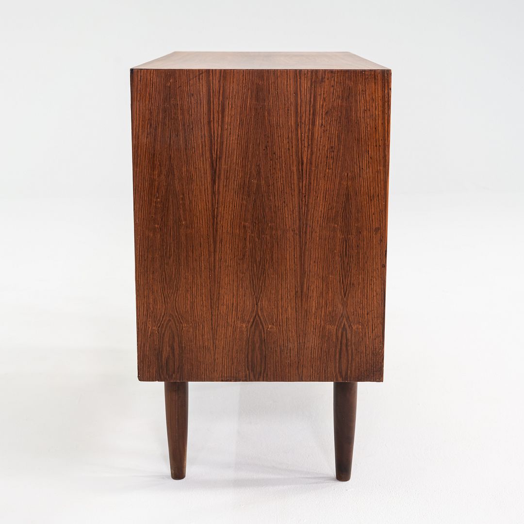 1970s Kai Kristiansen Feldballes Rosewood Media / Record Cabinet Tambour Doors