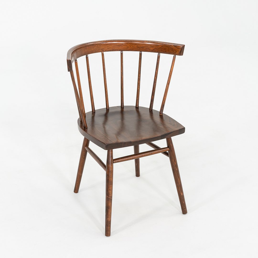 SOLD 1949 George Nakashima for Knoll N19 Straight Chair in Walnut, Freshly Refinished