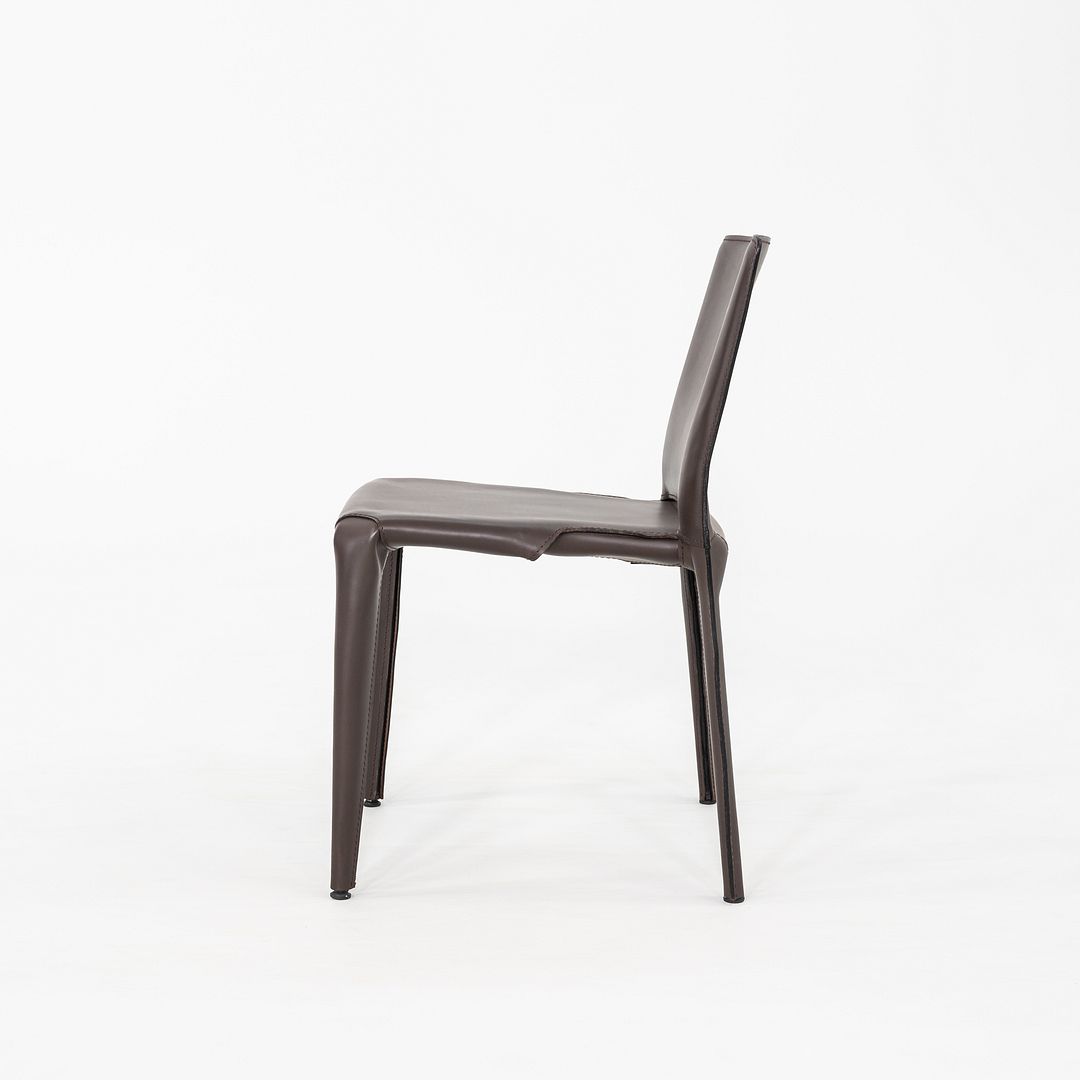 2010s Mario Bellini for Cassina Bull 422 Dining Chair in Brown Leather 12x Available