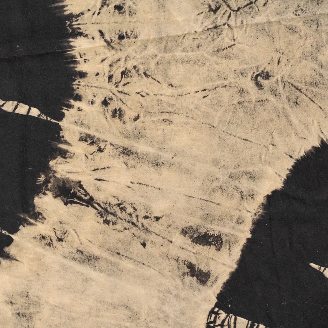 SOLD 1950s Shibori Block Print Fabric Attributed to Laverne Originals by Laverne's