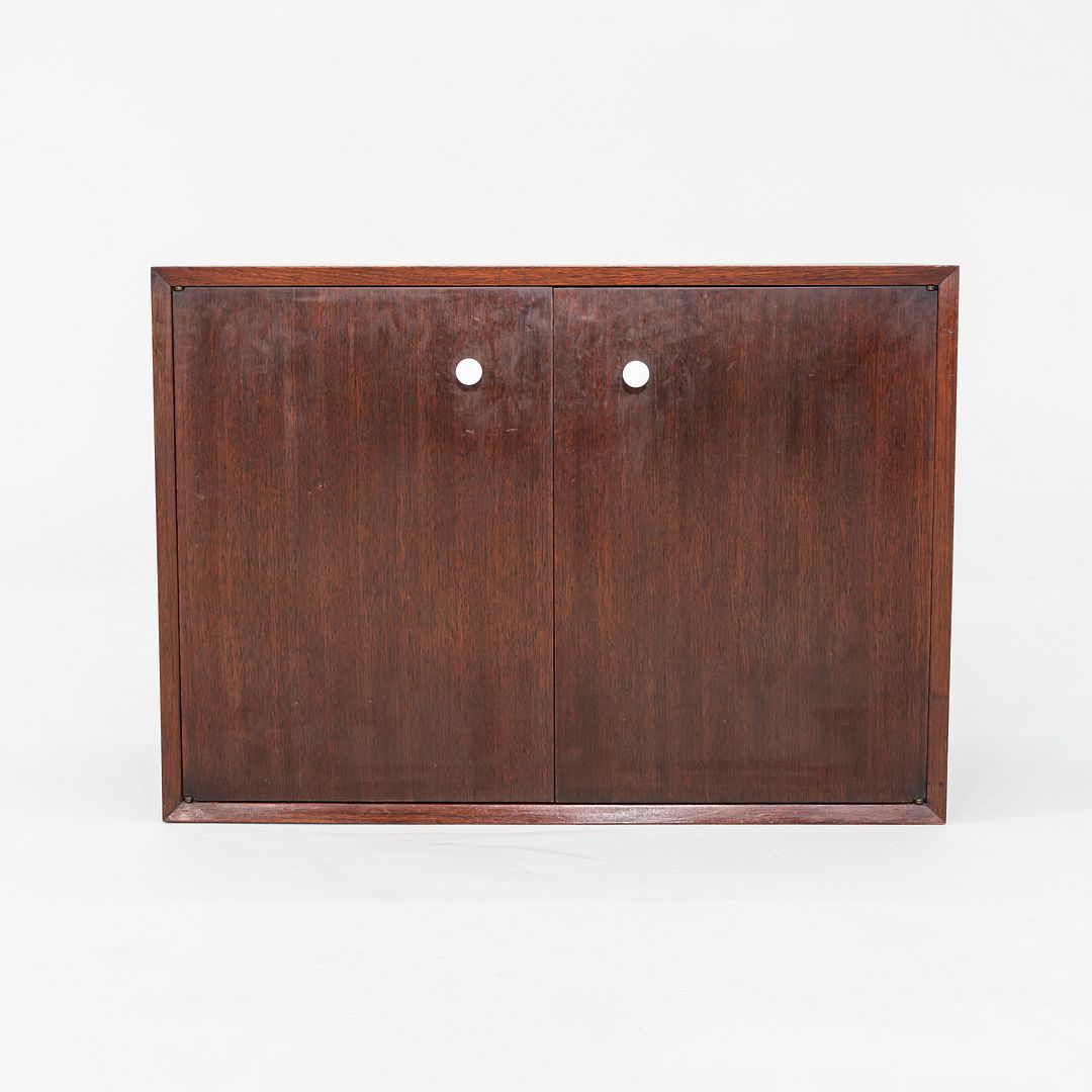 1950s George Nelson Basic Cabinet Series Cabinet in Walnut 34 x 24 x 18 inches