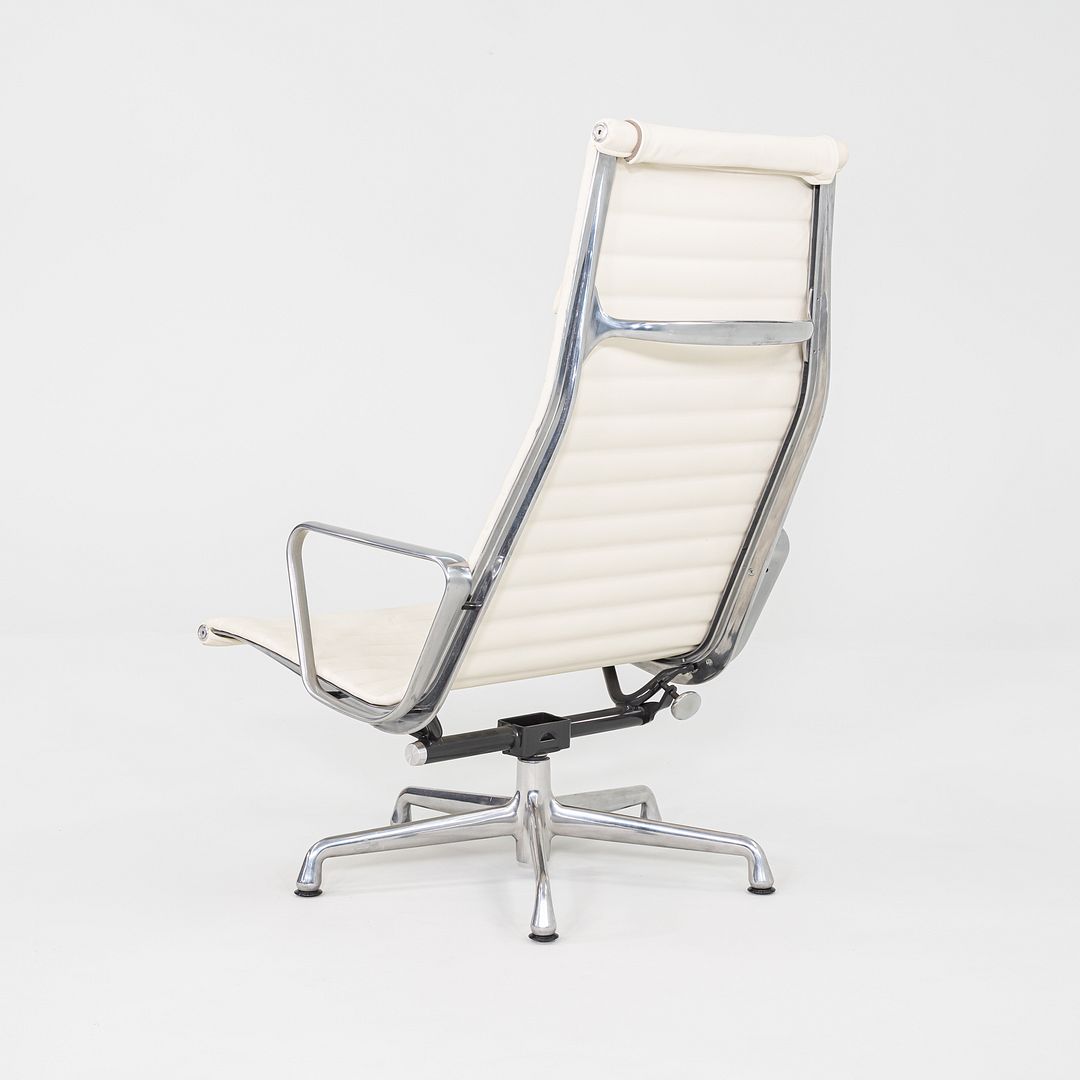 SOLD 2009 Herman Miller Eames Aluminum Group Lounge Chair with 2101 Ivory Leather