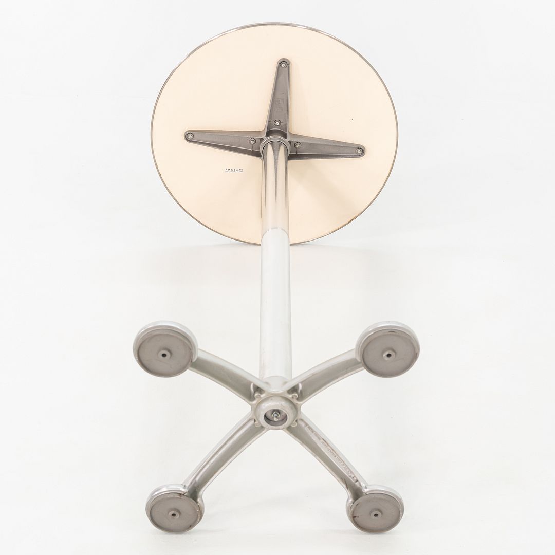 2000s Jorge Pensi for Knoll & AMAT3 High Top Dining / Cafe / Bar Table in Aluminum 24" 3x Available