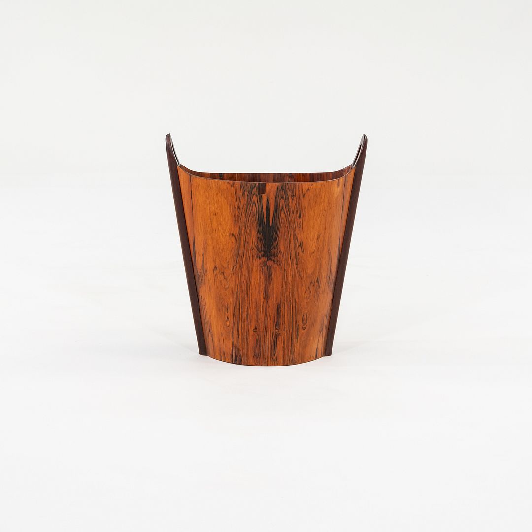 1963 Brazilian Rosewood Waste Basket Einar Barnes for P.S. Heggen Made in Norway