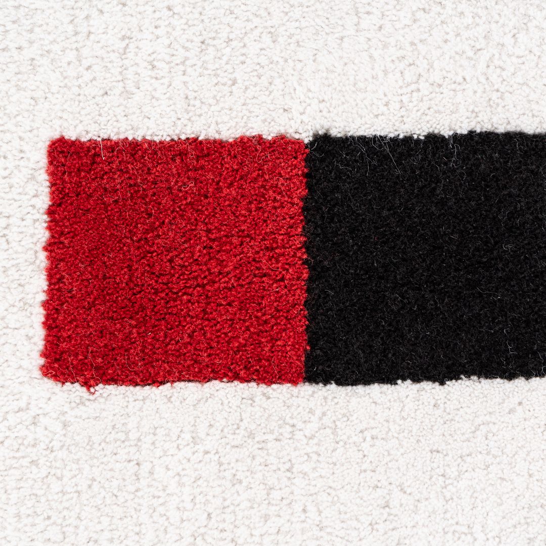 2010s Max Bill for Metrocs of Japan Rug Made with New Zealand Wool 6.5x6.5'