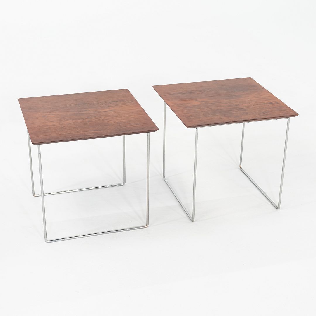 1960s Pair of Poul Norreklit For Georg Petersens Denmark Rosewood Puzzle Tables