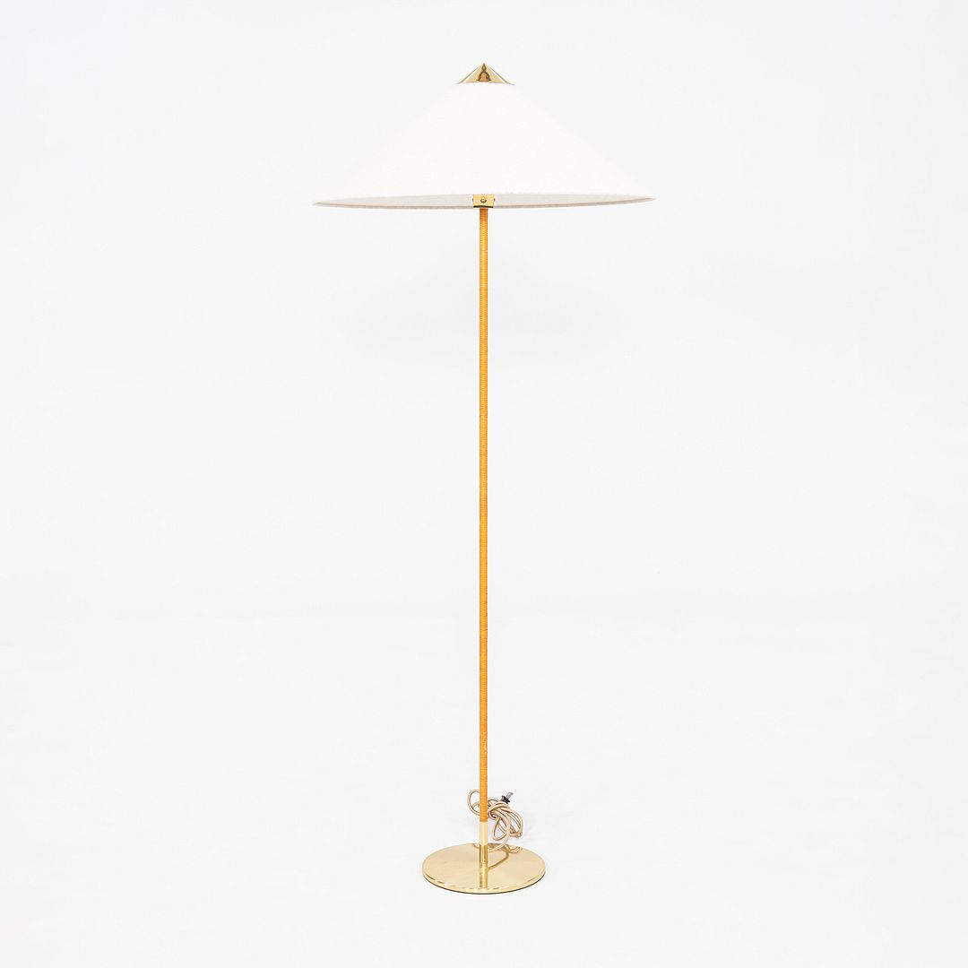 2024 Paavo Tynell for GUBI 9602 Floor Lamp “Chinese Hat” with White Canvas Shade