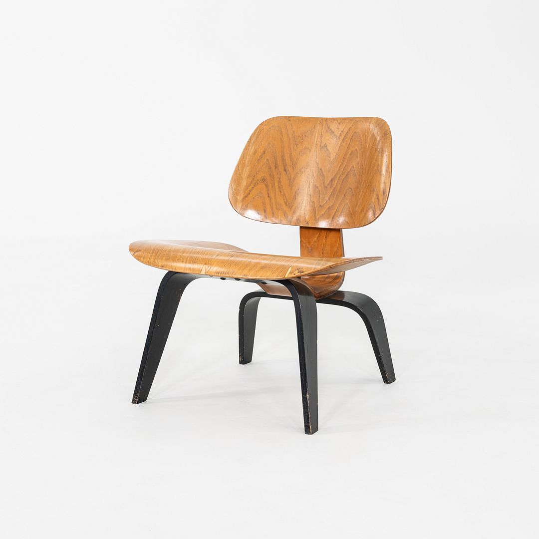 1948 Eames LCW Lounge Chair in Ash with Ebonized Legs by Evans / Herman Miller