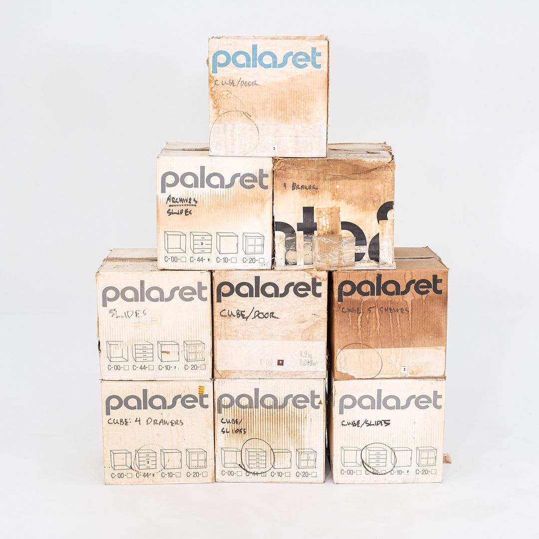 17x Modules of 1970s Palaset Storage Cubes by Ristomatti Rattia for Treston