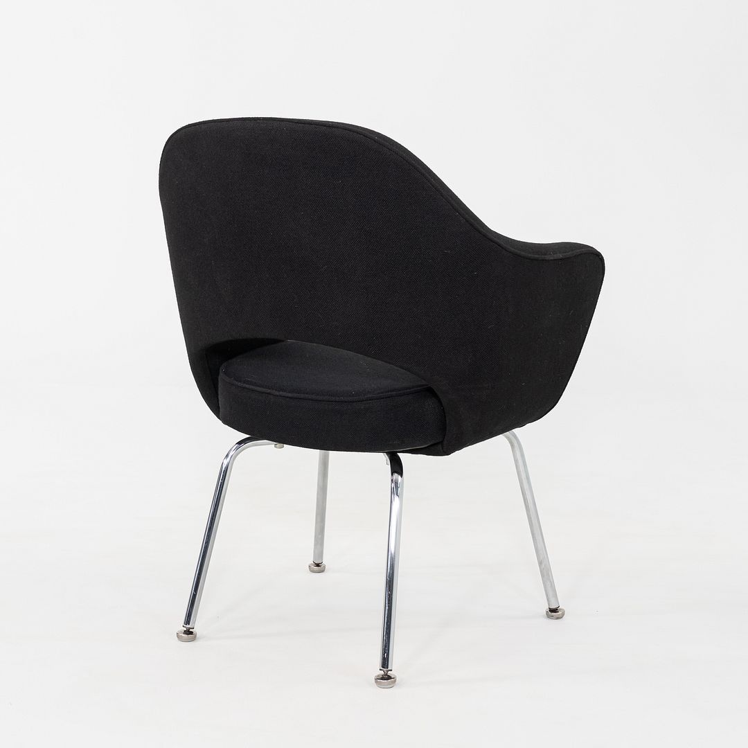 1960s Eero Saarinen for Knoll Dining Arm Chair in Grey Hopsack 8x Available