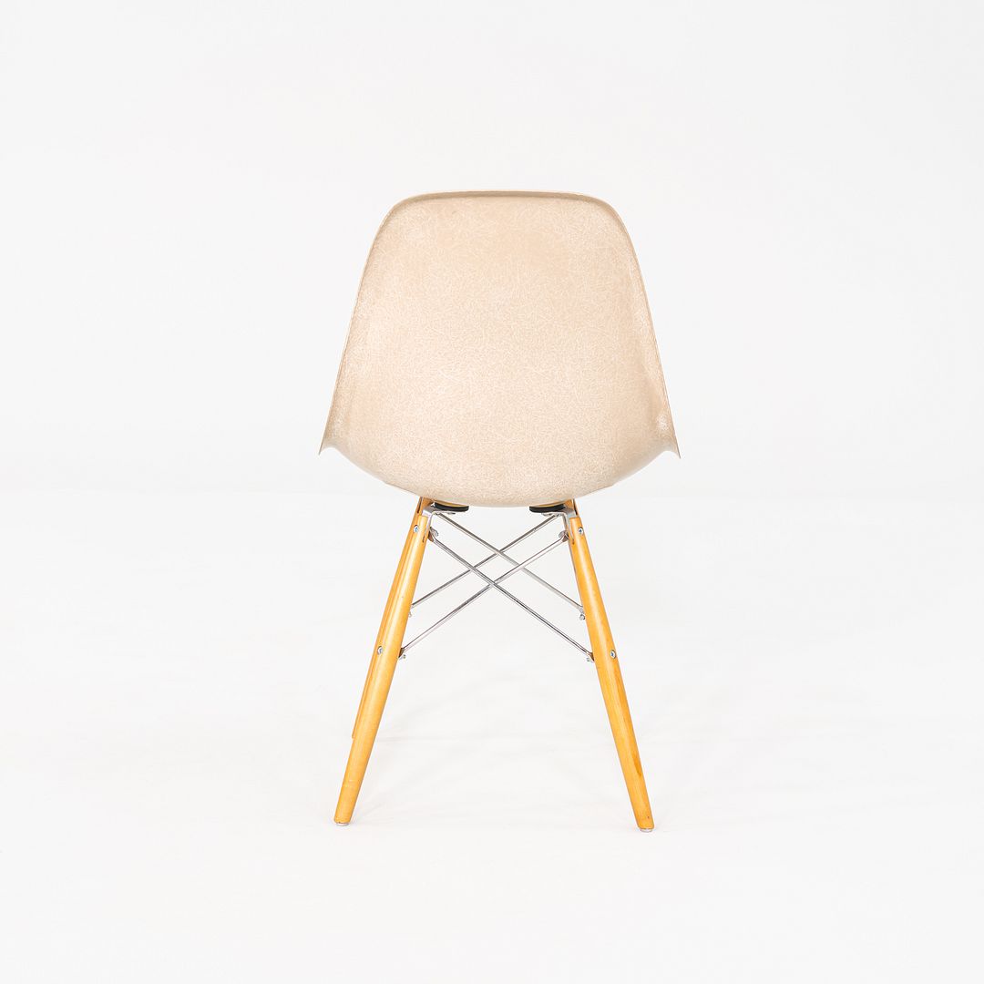 2016 Eames Modernica Beige Fiberglass Dining Chair w/ Eiffel Bases 3x Available