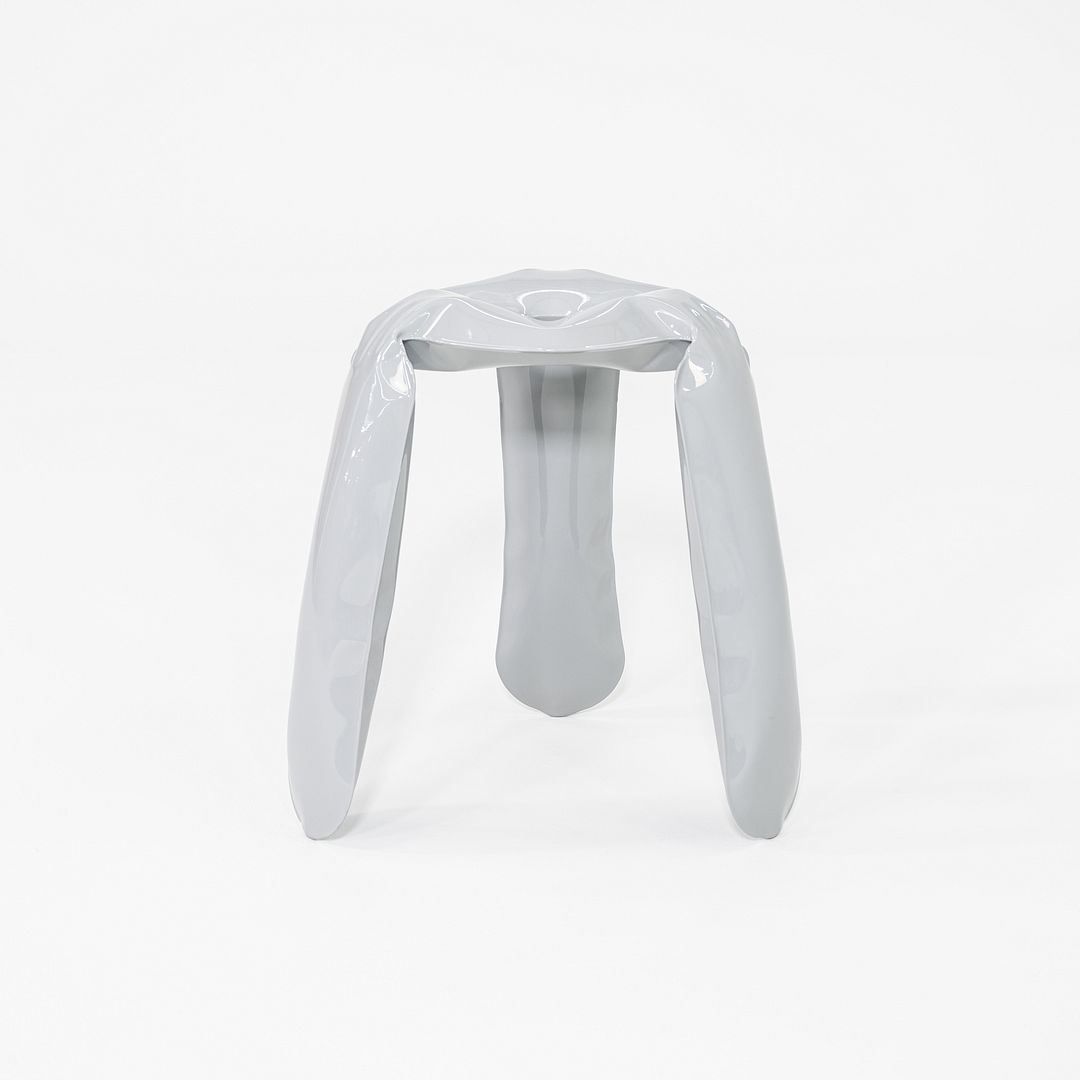 2020s Oskar Zieta for Zieta Plopp Low Stool Steel w/ Grey Finish 9x Available