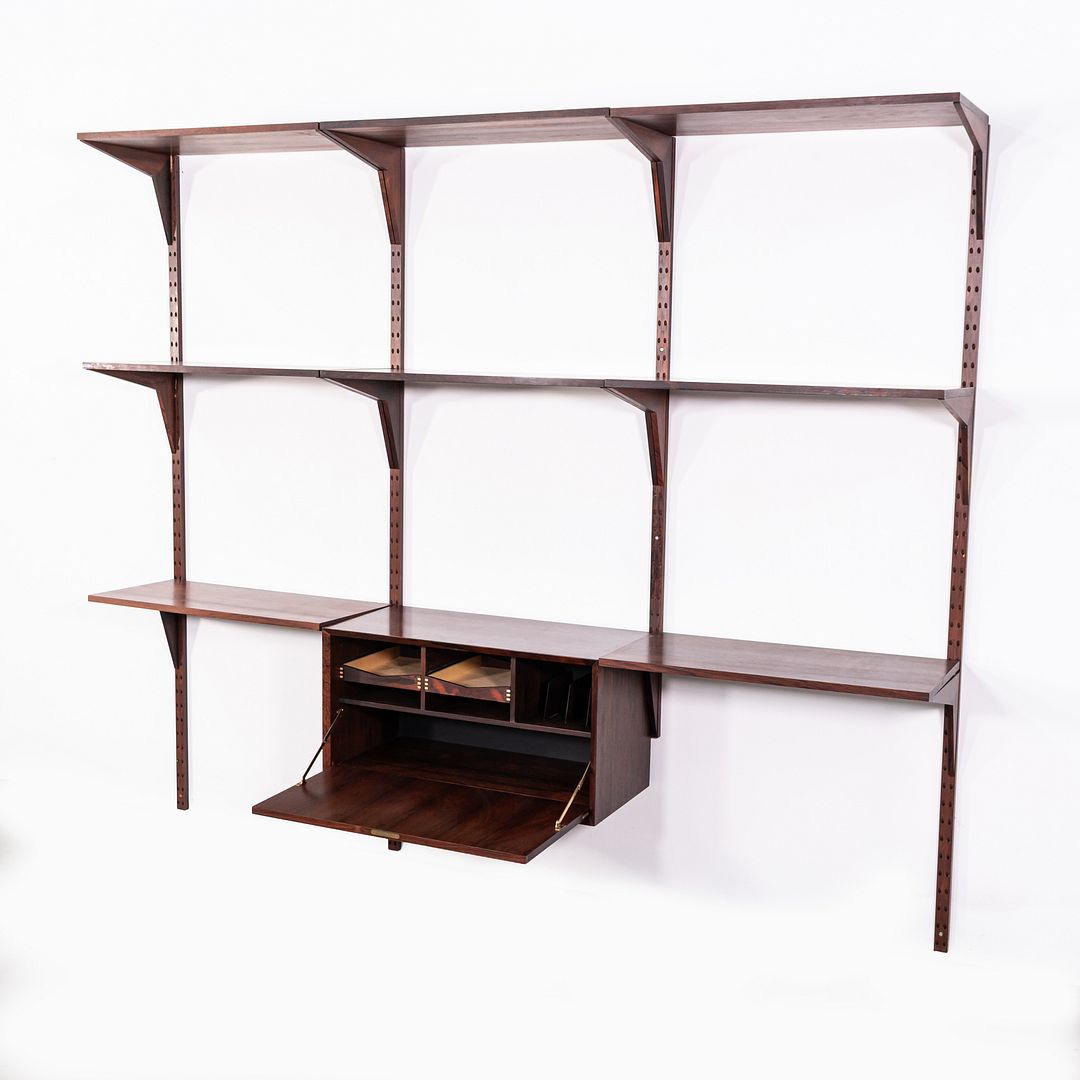 1960s Poul Cadovius System CADO Modular Storage Wall Unit w/ Cabinet in Rosewood