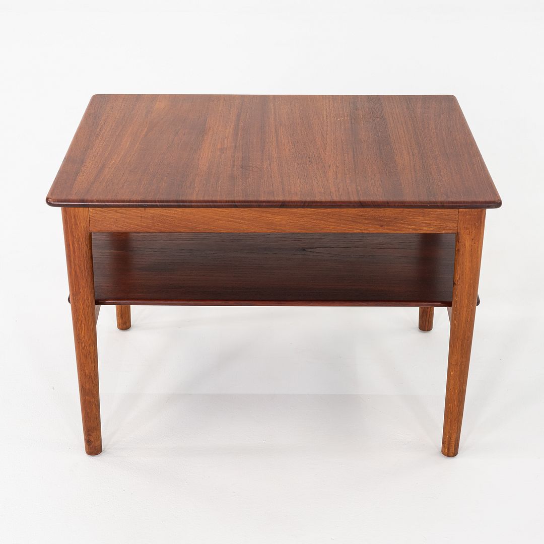 SOLD C. 1959 Hans Wegner for Johannes Hansen Teak & Oak End/Side Table 21 x 29 Inches