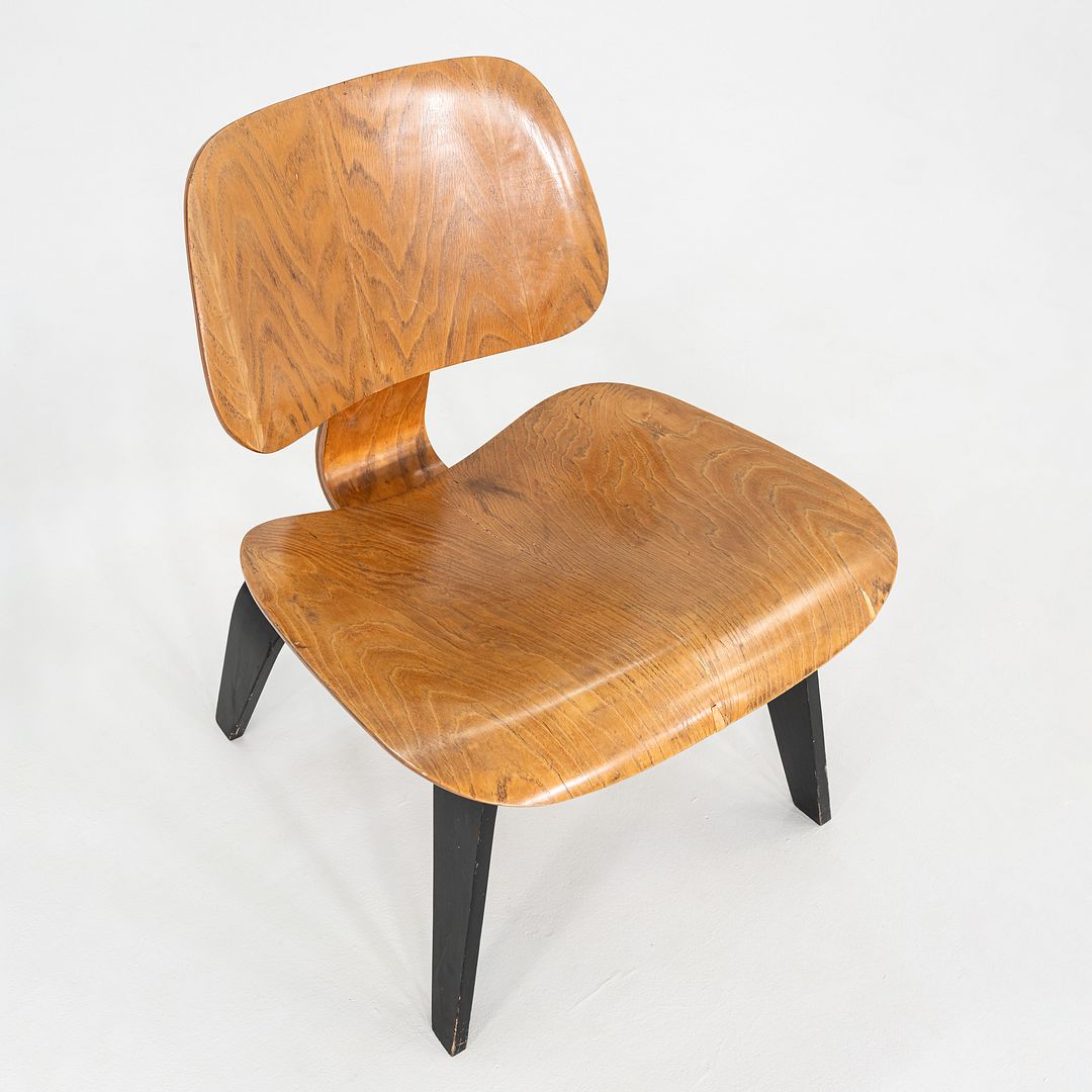 1948 Eames LCW Lounge Chair in Ash with Ebonized Legs by Evans / Herman Miller