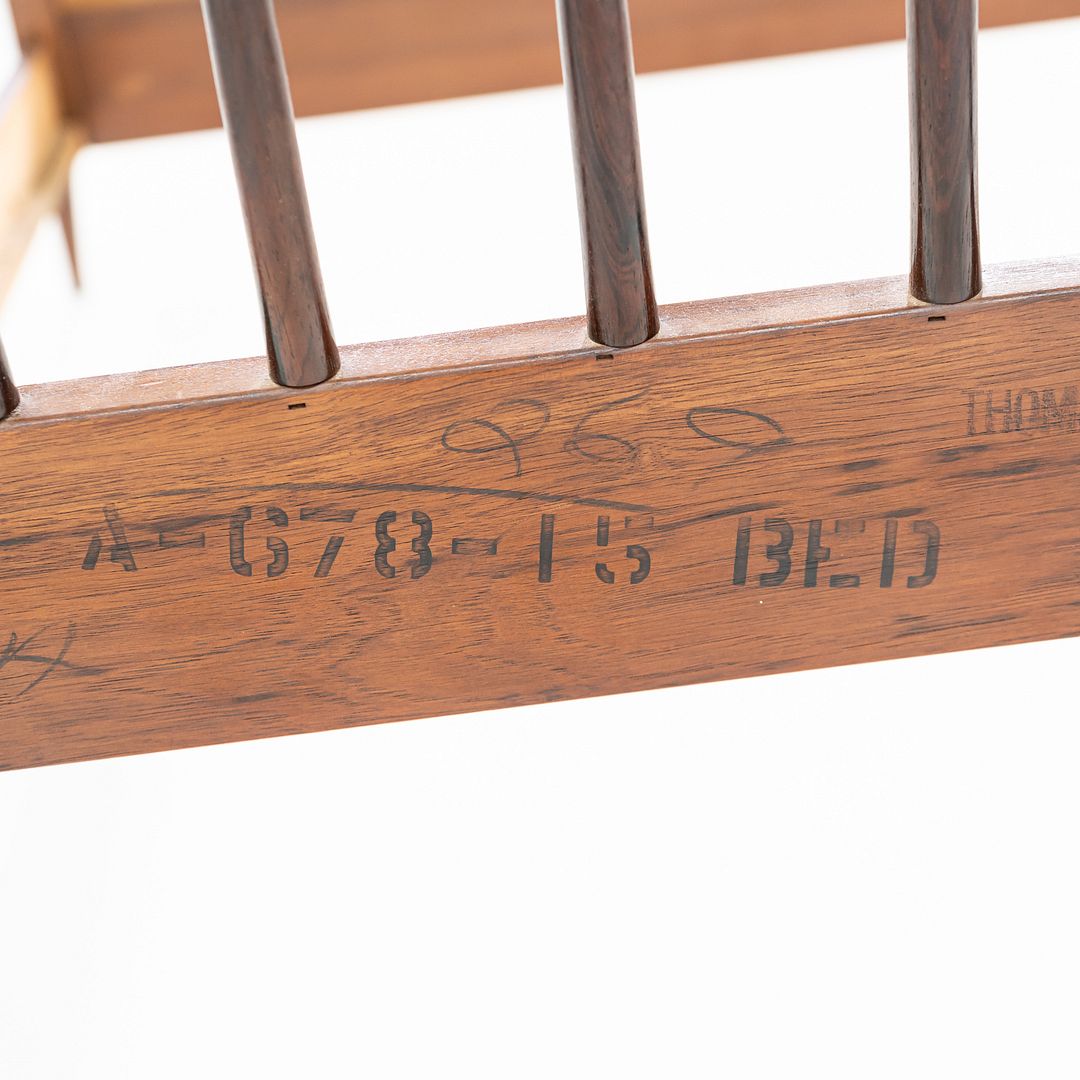 SOLD 1959 Thomasville American Black Walnut Modern Full Size Headboard / Bed Frame