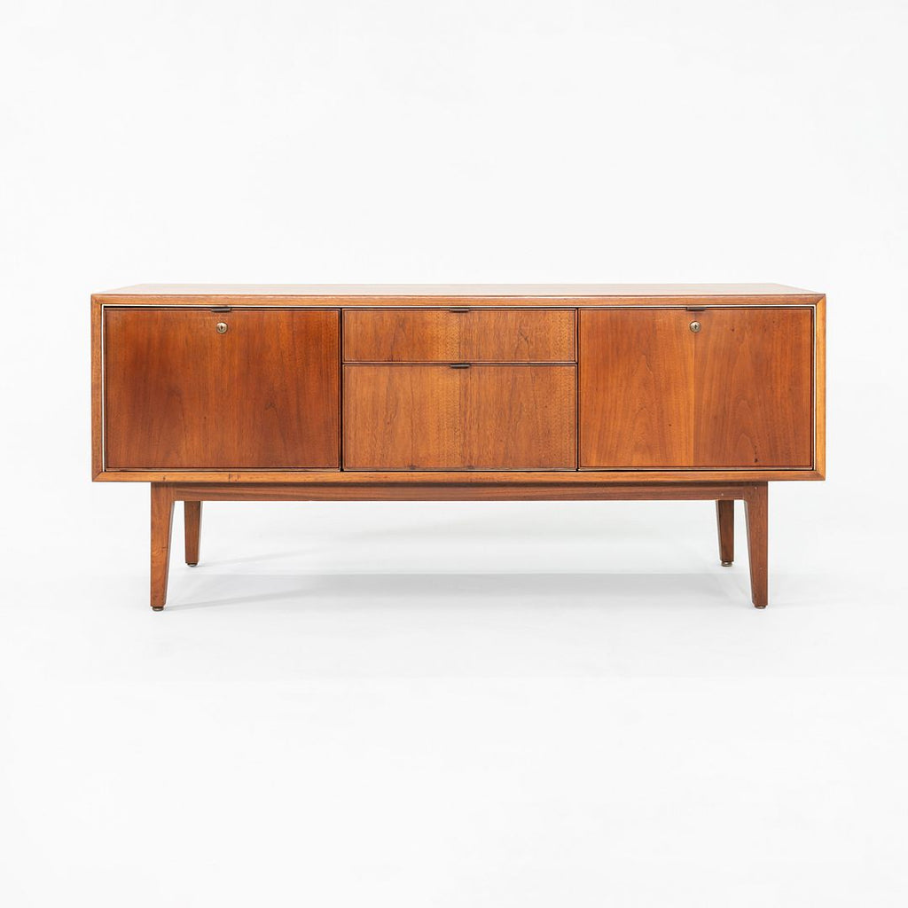 1960s Alexis Yermakov for Stow Davis Walnut Three Position Credenza w/ 4 Drawers