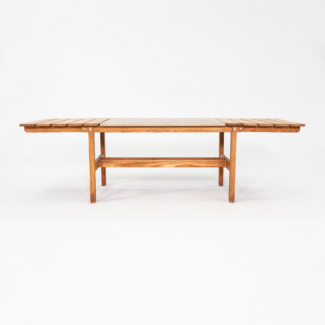 1970s Peter Ole Schionning N. Eilersen Dining Table Oregon Pine & Fiber Concrete