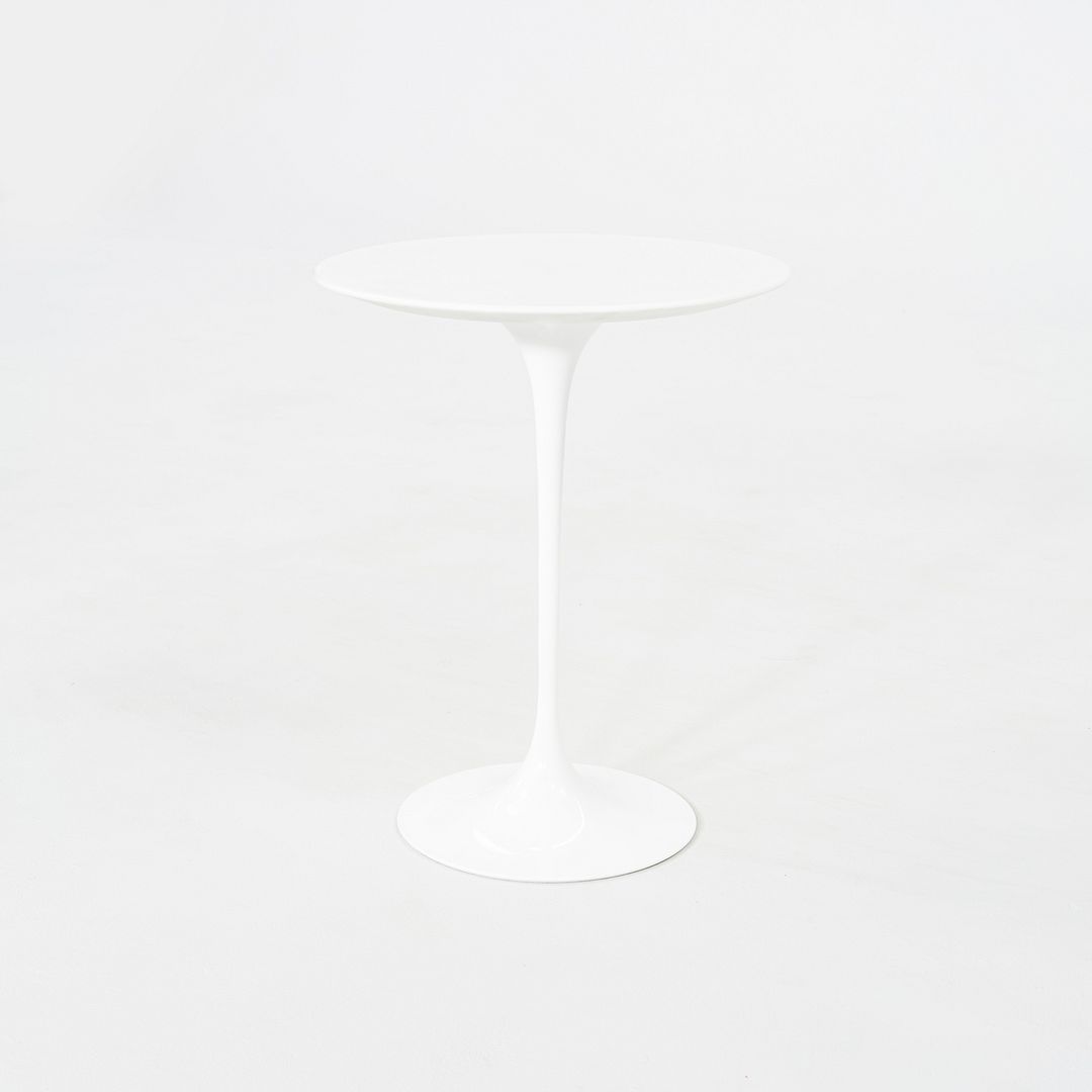 C. 2022 Eero Saarinen for Knoll Tulip Side Table in Lasa Classico Marble 16" Top
