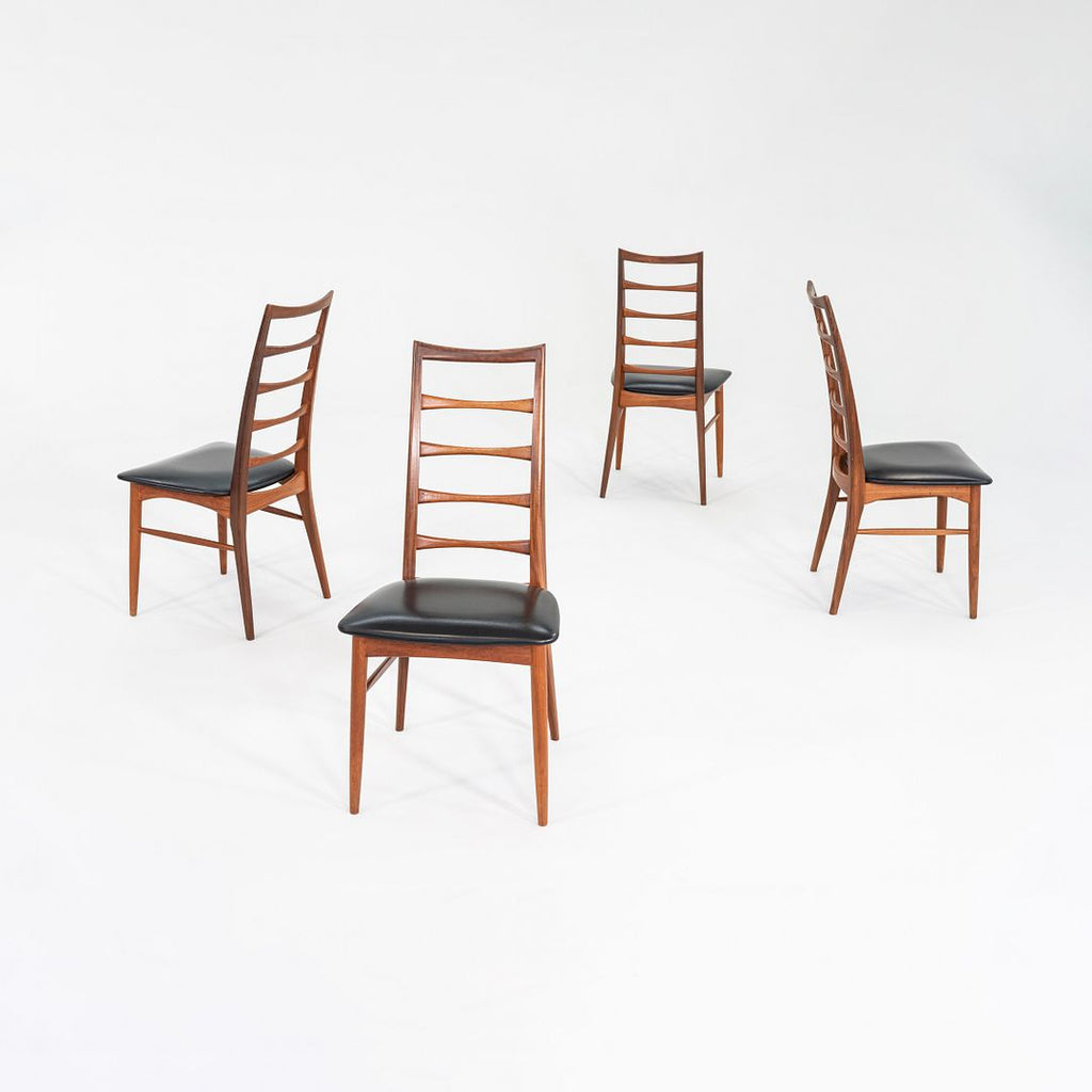 1960s Set of Four Danish Lis Dining Chairs Niels Koefoed for Koefoeds Hornslet