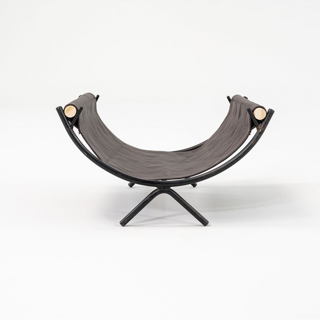 1950s Nelson Fireplace Caddy by George Nelson for Howard Miller in Wrought Iron