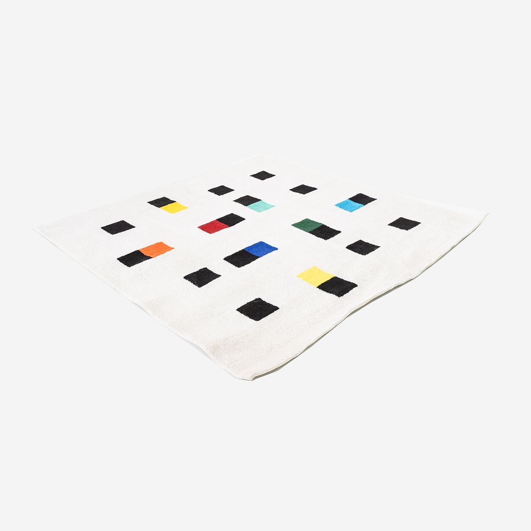 2010s Max Bill for Metrocs of Japan Rug Made with New Zealand Wool 6.5x6.5'