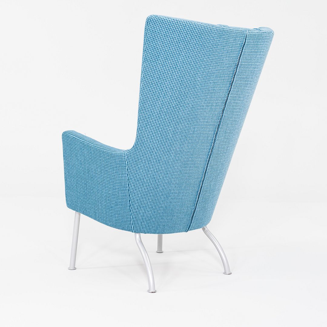 2000s Sofia Dahlen for Swedese Solino Lounge Chair Upholstered in Blue Fabric