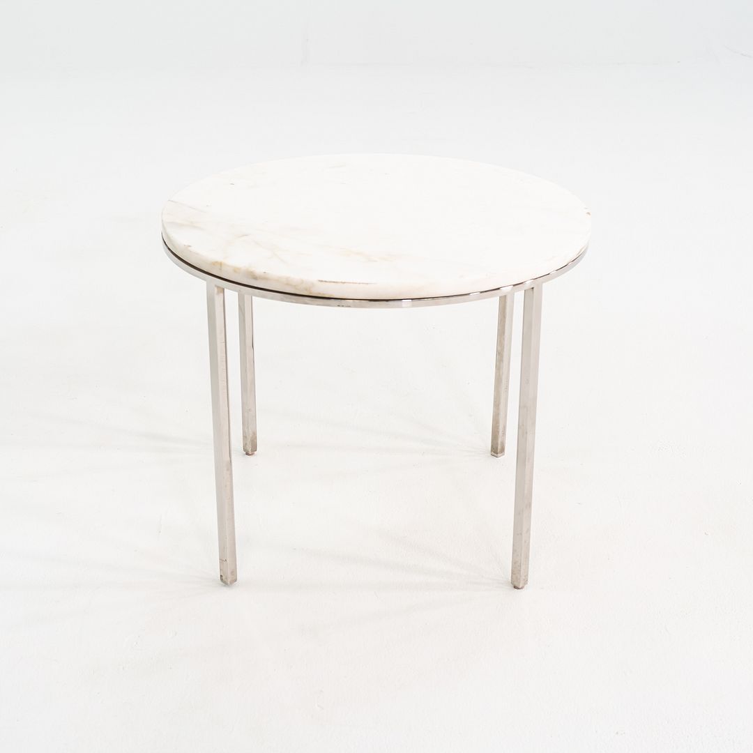 1966 Gordon Bunshaft & Davis Allen for SOM Marble & Steel Side Table Model TA-43
