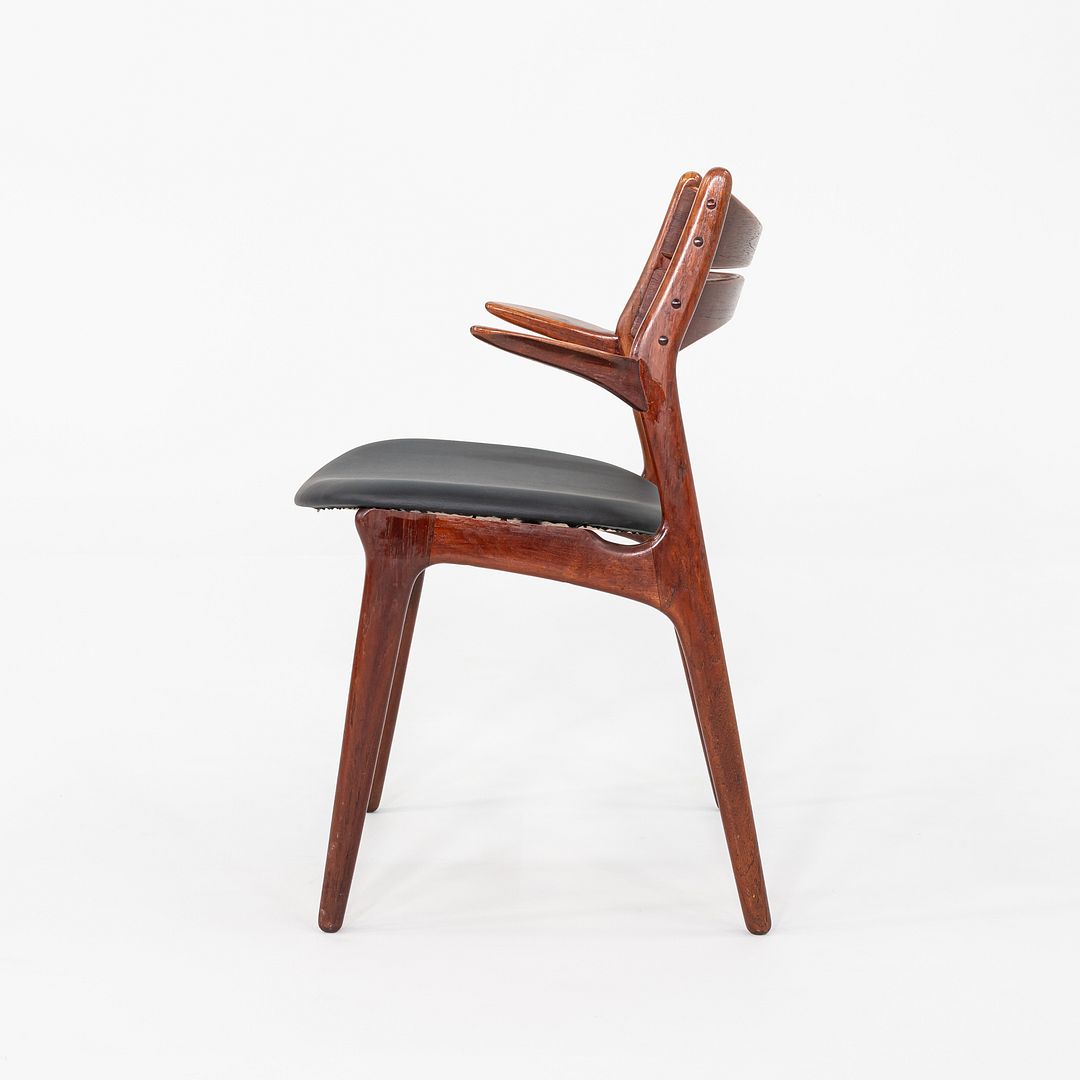 1960s Pair of Erik Buch Christiansens Mobelfabrik Dining Armchairs in Oiled Teak