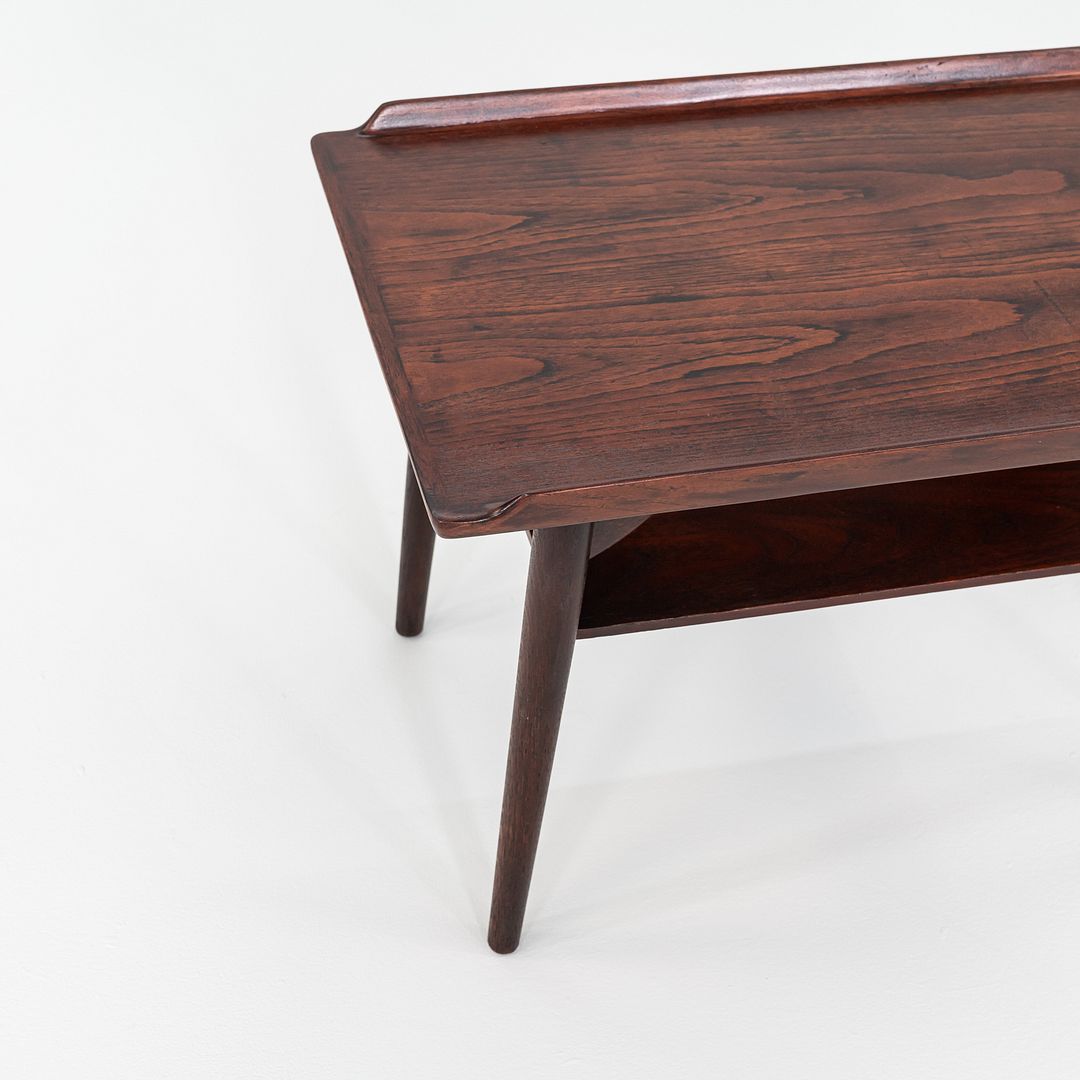 1960s Arne Vodder for George Tanier T9 Side / End Table Teak & Oak 30x19 Inches
