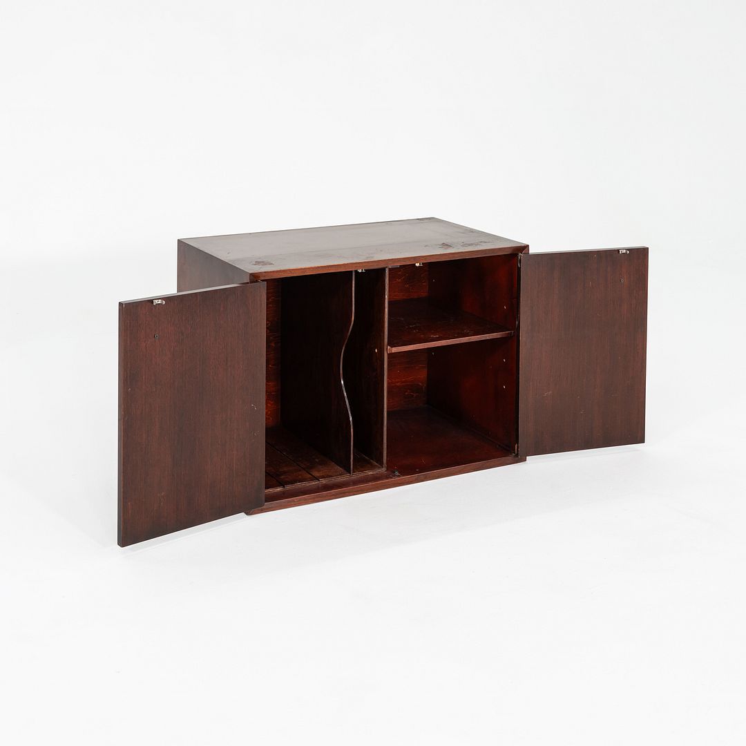 1950s George Nelson Basic Cabinet Series Cabinet in Walnut 34 x 24 x 18 inches