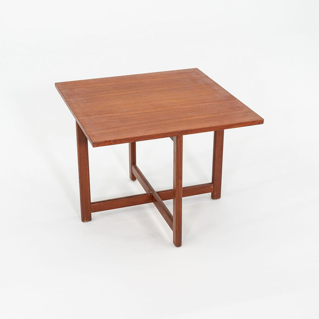 1960s Durup Polstermobelfabrik Danish Teak Square End or Side Table 24.5 inches