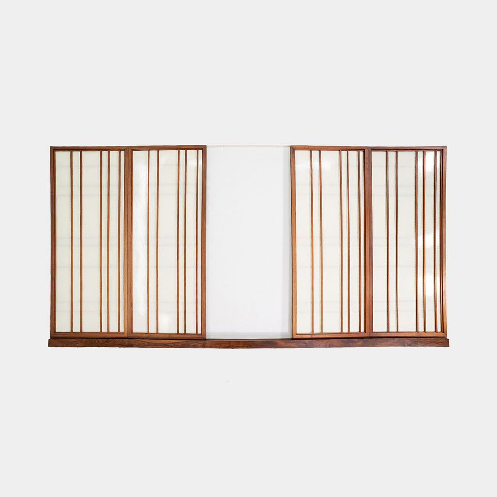 1960s Set of Four American Black Walnut Shoji Panels, Attributed to Nakashima