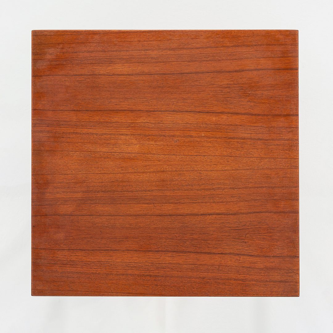 1960s Durup Polstermobelfabrik Danish Teak Square End or Side Table 24.5 inches