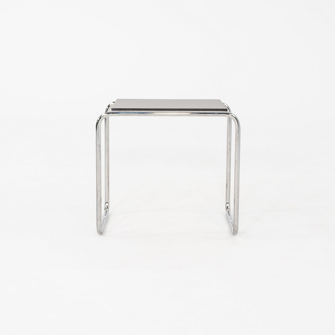 1990s Marcel Breuer for Thonet Laccio Side Table in Black 12+ Available