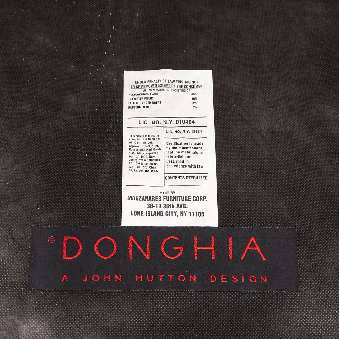 2000s John Hutton for Donghia Three Seat Serpentine Sofa in Tan Fabric 2x Avail