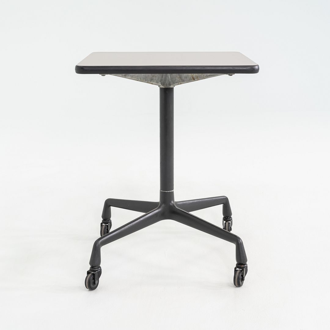 1980s Herman Miller Eames Rolling Side Table on Universal Base with Laminate 20"